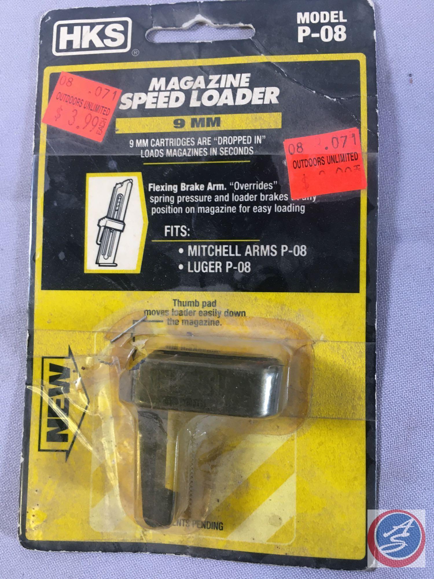 (5) HKS Magazine Speed Loader Model 380/2-450/P-08/GL-453