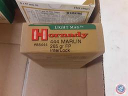 Assorted ammunition (60) rounds of Centerfire 8x57 mm, (20) round of Hornady 444 Merlin, (60) rounds