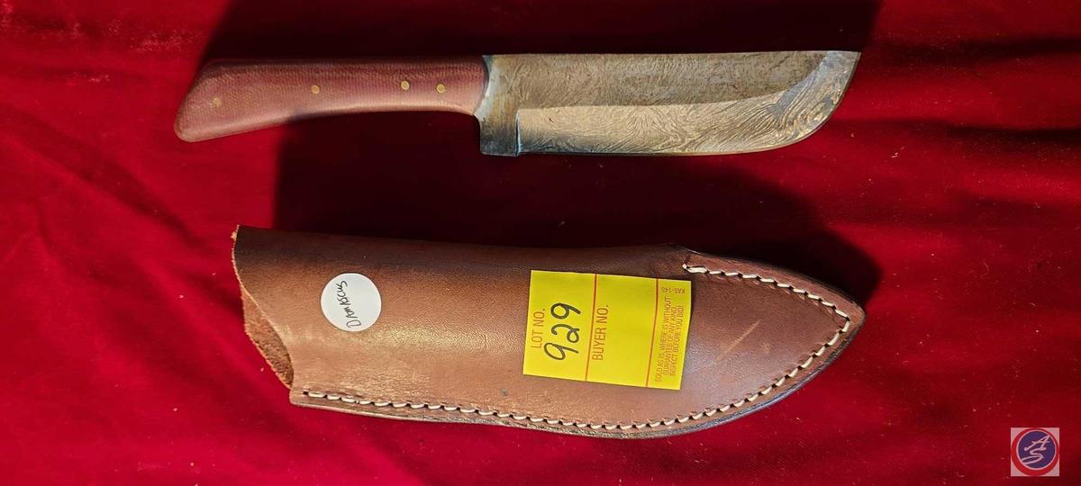 Damascus Knife w/ Sheath