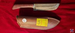 Damascus Knife w/ Sheath
