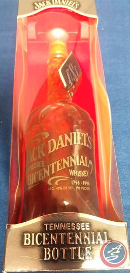 NIB Jack Daniels-Bicentennial...1796-1996 750ml MUST BE 21 YRS OR OLDER TO BID AND PICK UP ITEMS. NO