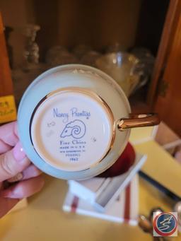 Nancy Prentiss Fine China. Set includes tea cups, tea plates, salad plates, sandwich plates, and