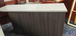 Cabinet with counter top approx 80x25x34 with 4 doors.