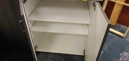 Cabinet with counter top approx 80x25x34 with 4 doors.