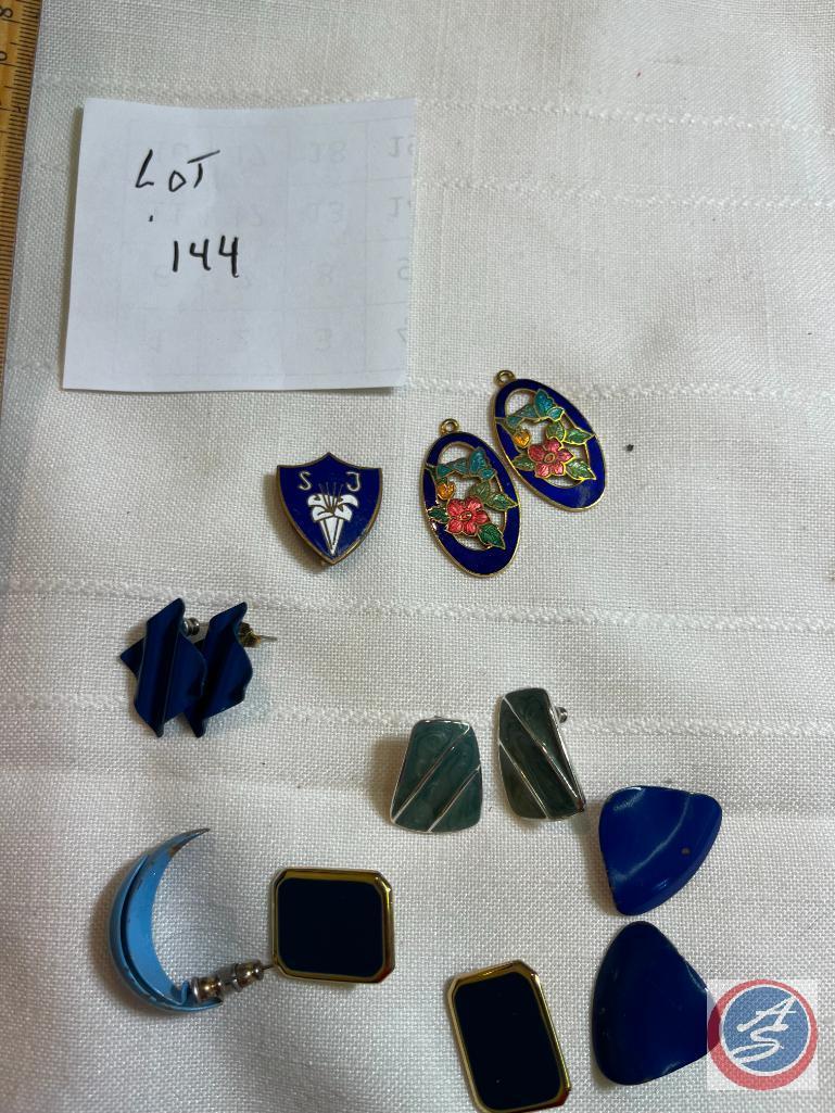 Necklace and earrings with matching pendant