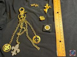 Vintage Key chain and Tie pin