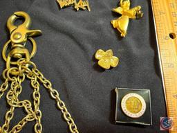 Vintage Key chain and Tie pin