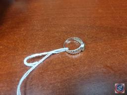 Peridot stone...set in .925 silver size 6