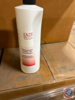 18 cases with 30ea 32oz hand sanitizer, 18ea 1gal containers of 75% alcohol hand sanitizer