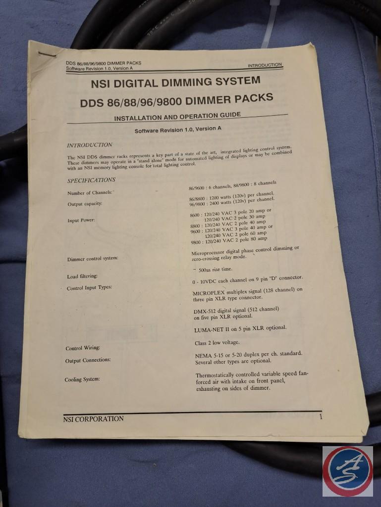 NSI DDS 9800 LIGHTING
