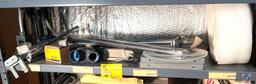 8-shelf unit - Approximately 25 Fire light alarm heat detectors, windshield wiper, 24 inch