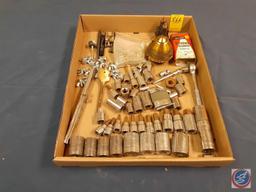 Sockets, Ratchet, Swivel extension, swivel sockets, screws, driveway cleaner (NO SHIPPING)