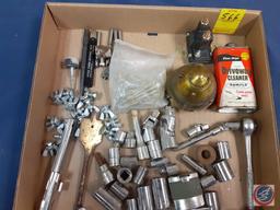 Sockets, Ratchet, Swivel extension, swivel sockets, screws, driveway cleaner (NO SHIPPING)