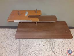 Vintage Sirco 2-Tier Folding Sewing Machine Table - 42in.x 26 1/2in. x 30in., hand truck with