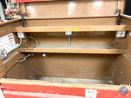 Job Box w/electric receptacles approx 60in. x 30in. x 57in....