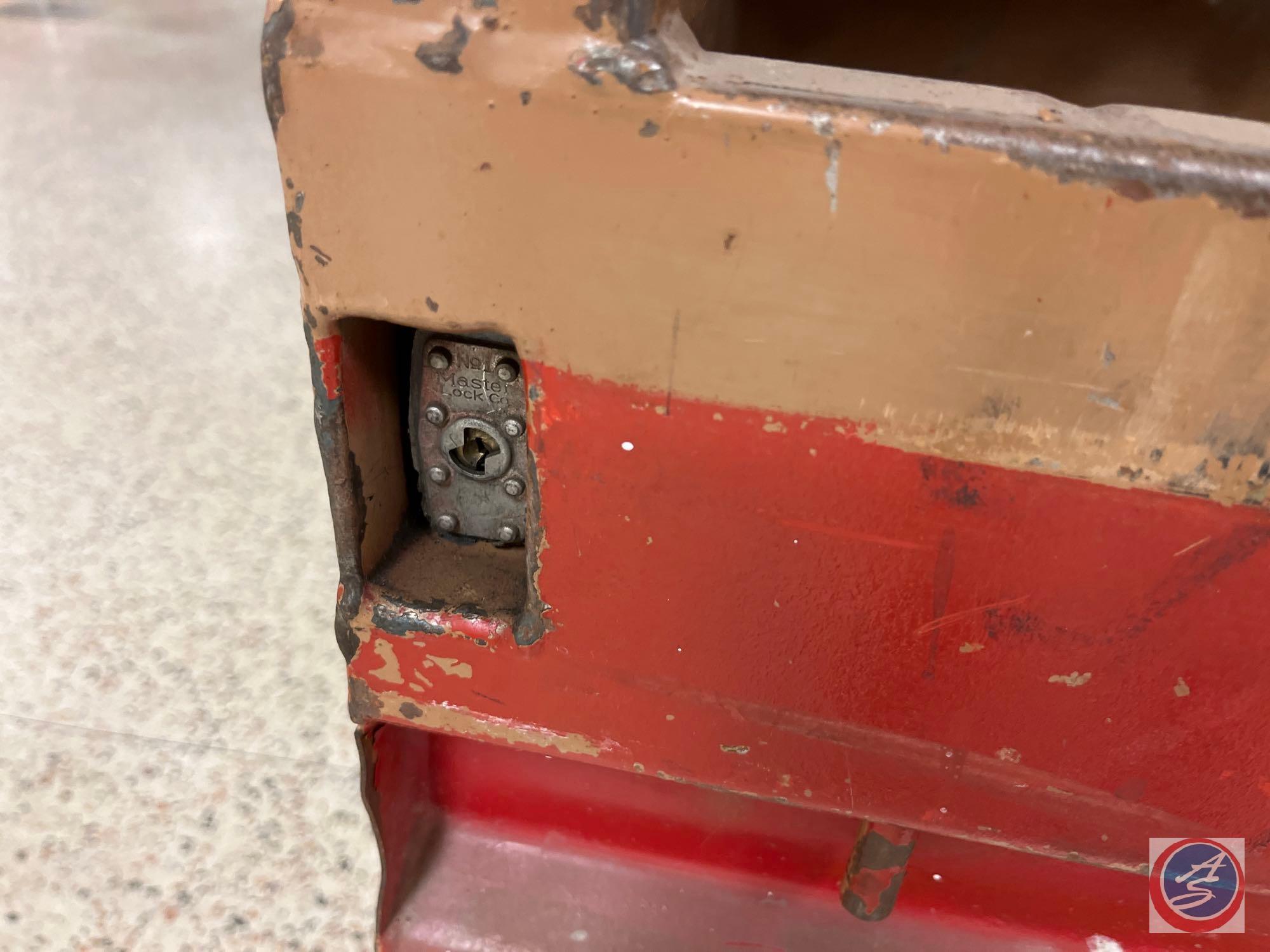 Job Box w/electric receptacles approx 60in. x 30in. x 57in....