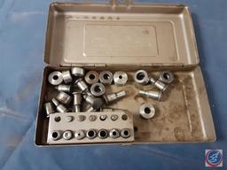 (2) Vintage Roper Whitney Metal Tool No. 5 (missing punches), Craftsman Clench Wrench, M-6 Combo