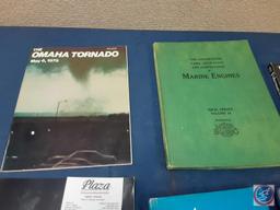 Vintage Magazines and Books (Chilton's Repair & Tune Up Guid MG, Omaha Tornado 1975, Marine Engines