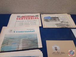 VIntage...Newspaper Articles Nebraska Centennial 1967, Assortment of other Vintage...Flyers, Booklet