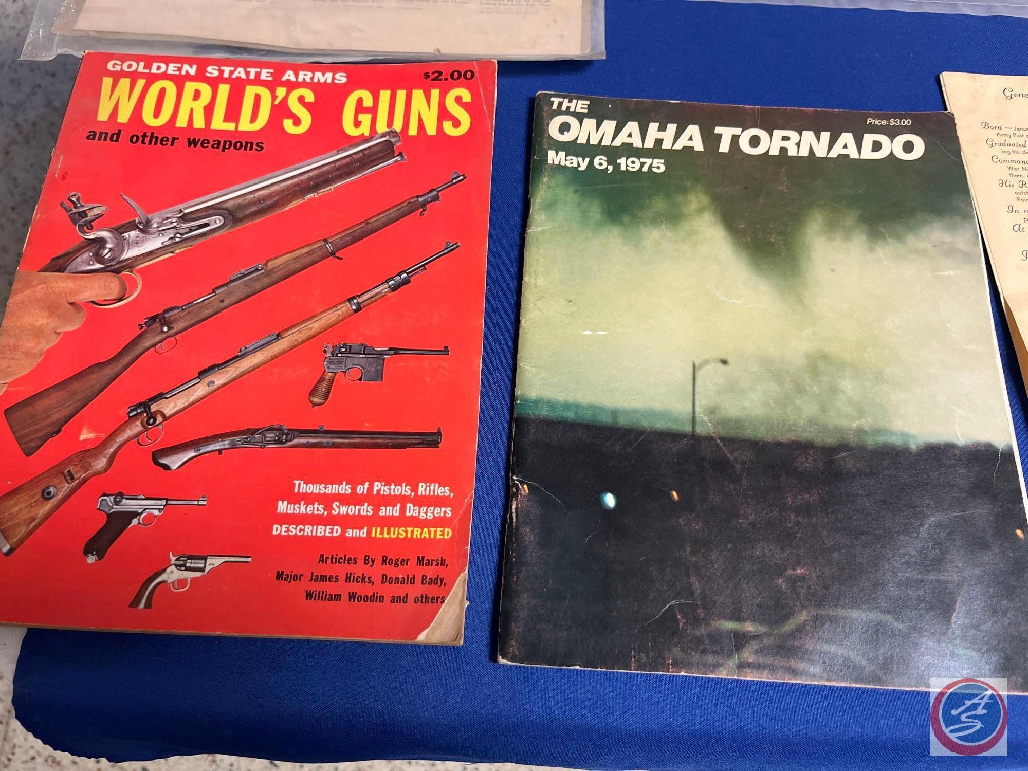 Vintage Chevrolet Print Ad, Vintage Golden State Arms World's Guns Magazine, Vintage Omaha Tornado