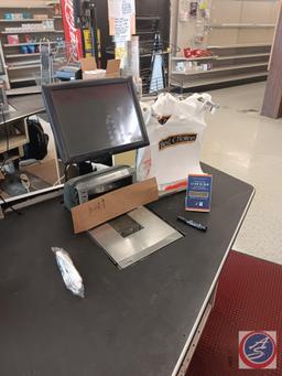 Lozier Register Stand with DataLogic Scanner