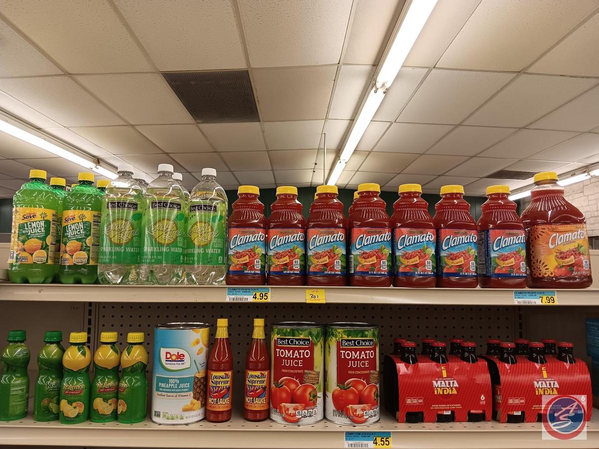 Stock your bar: lemon juice, sparkling water, clamato, tomato juice, and hot sauce