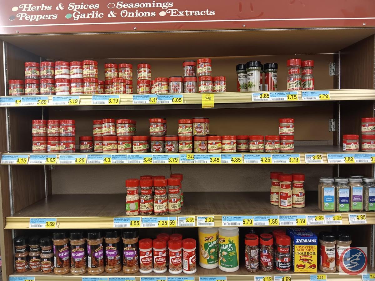 Variety of spices and seasonings