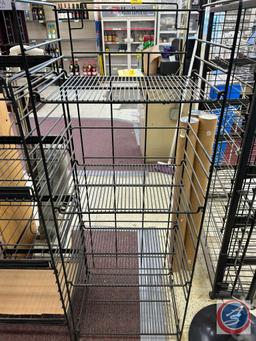 4 shelf wire rack 53 x 18 1/2 x 14