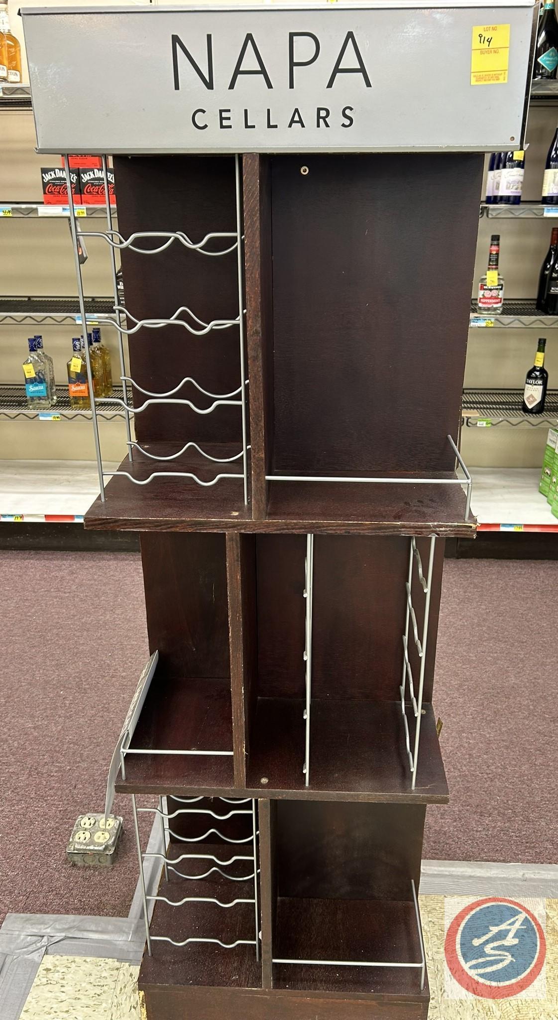 Napa Cellars wine display 62 x 20 x 20