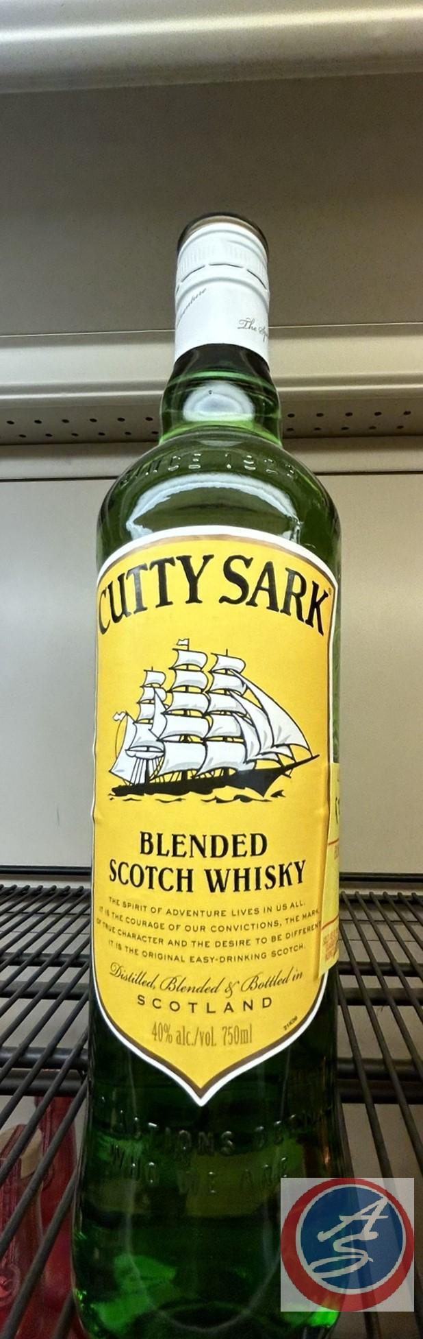 (2) Cutty Sark Blended scotch whisky (times the money)