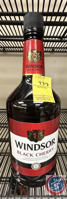 (3) Windsor black cherry Canadian whisky (times the money)