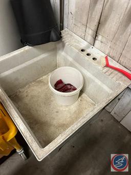 Mop sink and bucket
