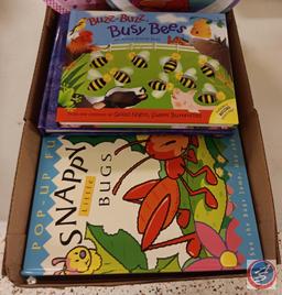 Children's books and plates