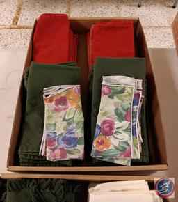 Variety of linens