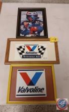 Valvoline memorabilia in frames