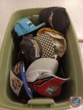 Tote of baseball racing caps