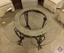 Glass round table 31 x 50