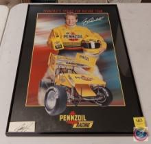 Jac Hauderschild racing poster in frame