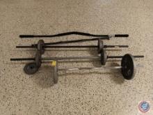 (5) Weight Bars & Plates