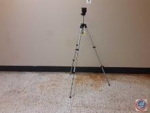 (1) adjustable bogen professional tripod model 3001