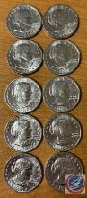 (10) 1981 Susan B Anthony Dollars