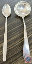 (2) sterling silver spoons