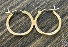 Gold hoop earrings