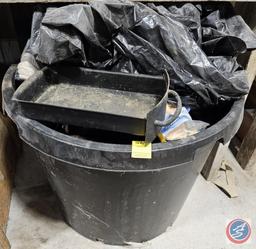 Round container and contents