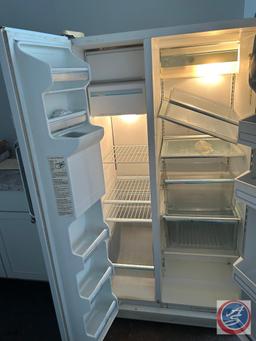 GE double door fridge and freezer