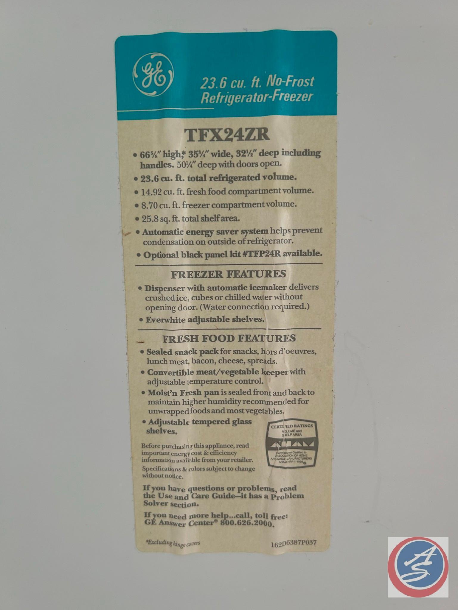 GE double door fridge and freezer