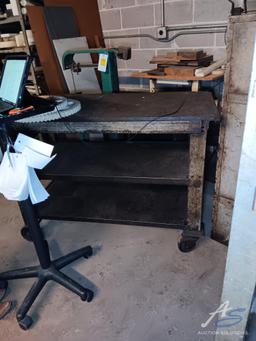 Metal and Wood Rolling Workbench