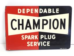 Champion Spark Plug Service sign
