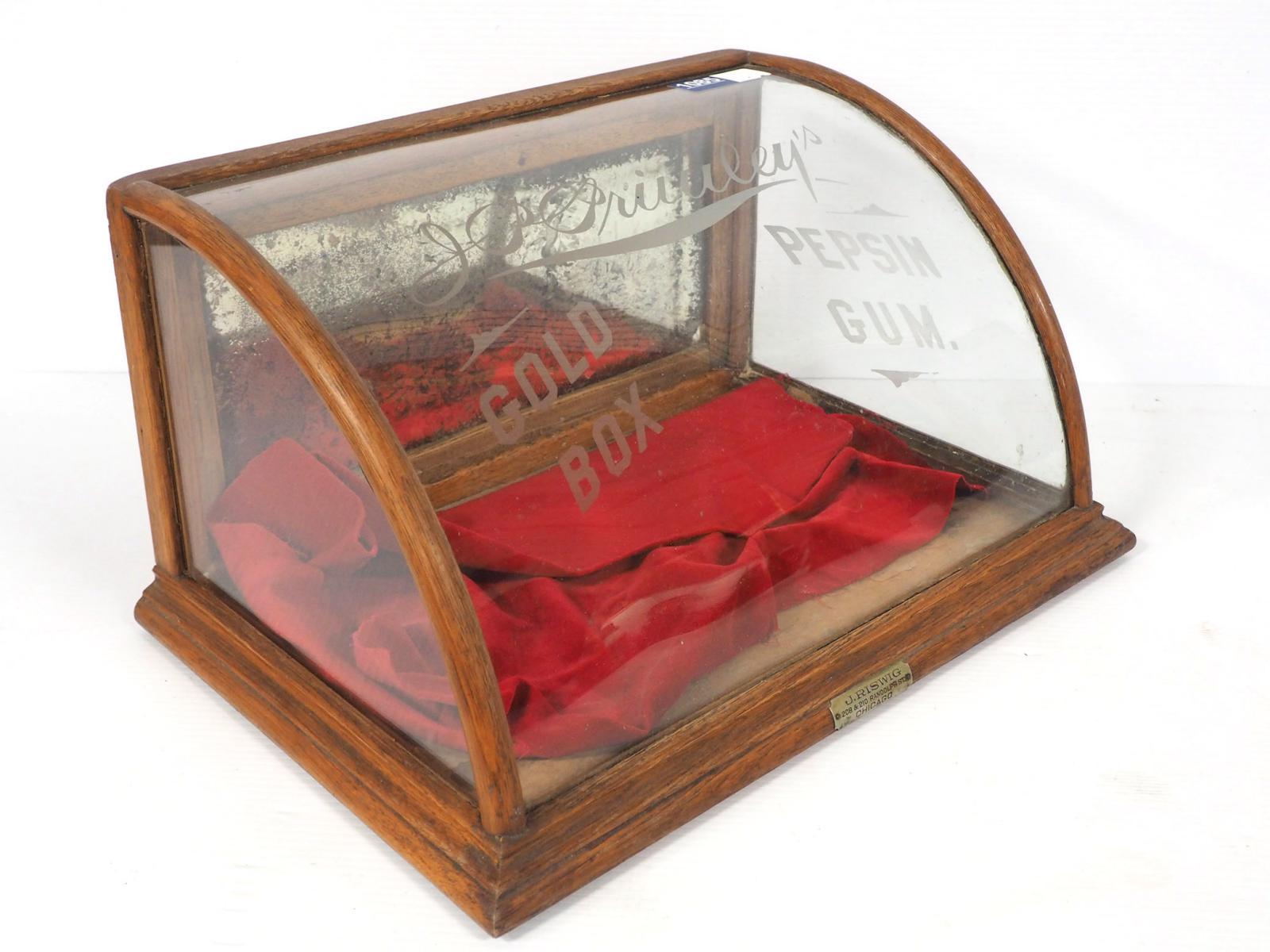 Country store Pepsin Gum display case
