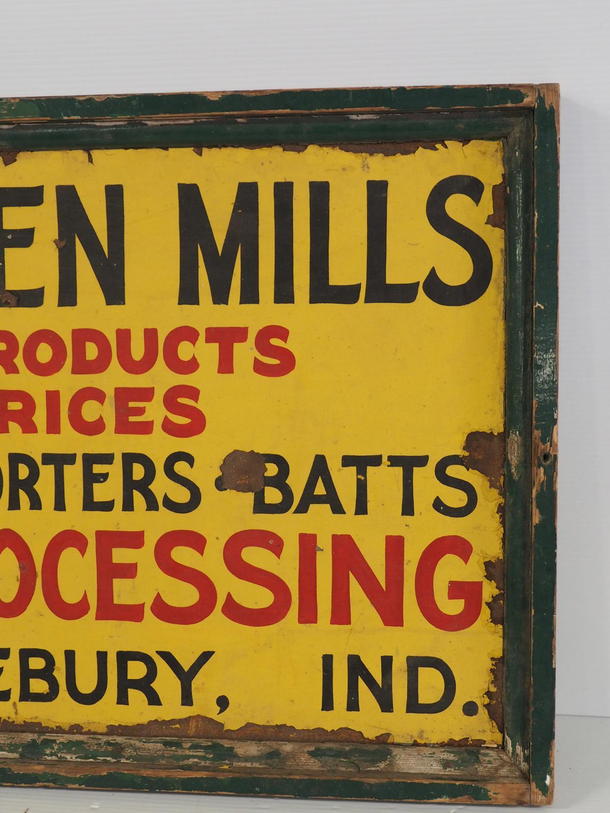 Midwest Woolen Mills sign